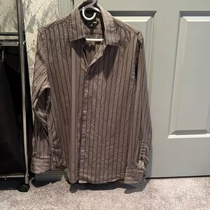 Men’s Express Grey Button Down
